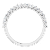 14K White 1/2 CTW Natural Diamond Anniversary Band
